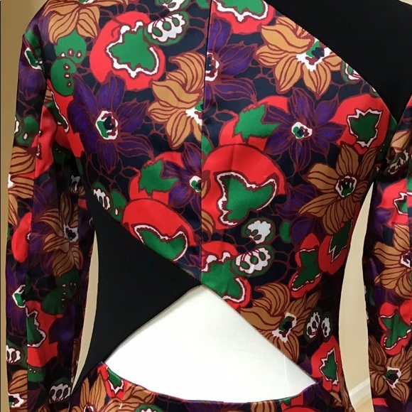 Veronica Beard Floral long sleeve Sheath 10 - Picture 5 of 10